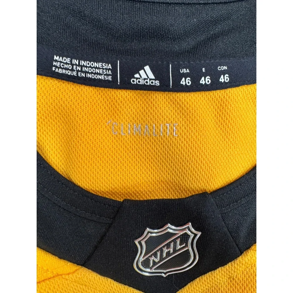 Adidas Pittsburgh Penguins Brian Dumoulin 8 Yellow Jersey Mens 46 Small